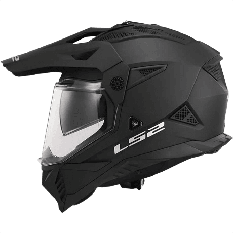 Black off-road motorcycle helmet